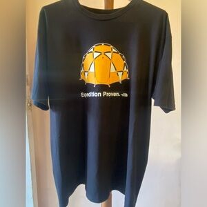 Men’s XL BLACK THE NORTH FACE T-Shirt with dome tent design.